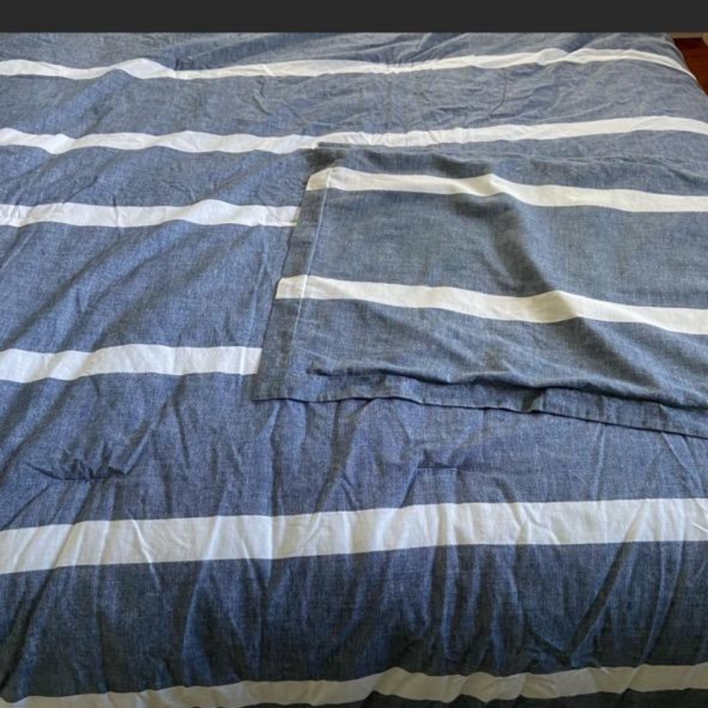Tommy Hilfiger denim stripe twin comforter set